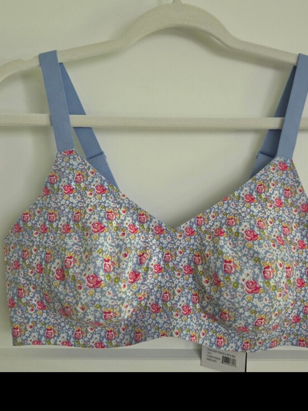 NWT Knix x Betsey Johnson - Thin Strap Padded V-Neck Bra (Flower Flourish)